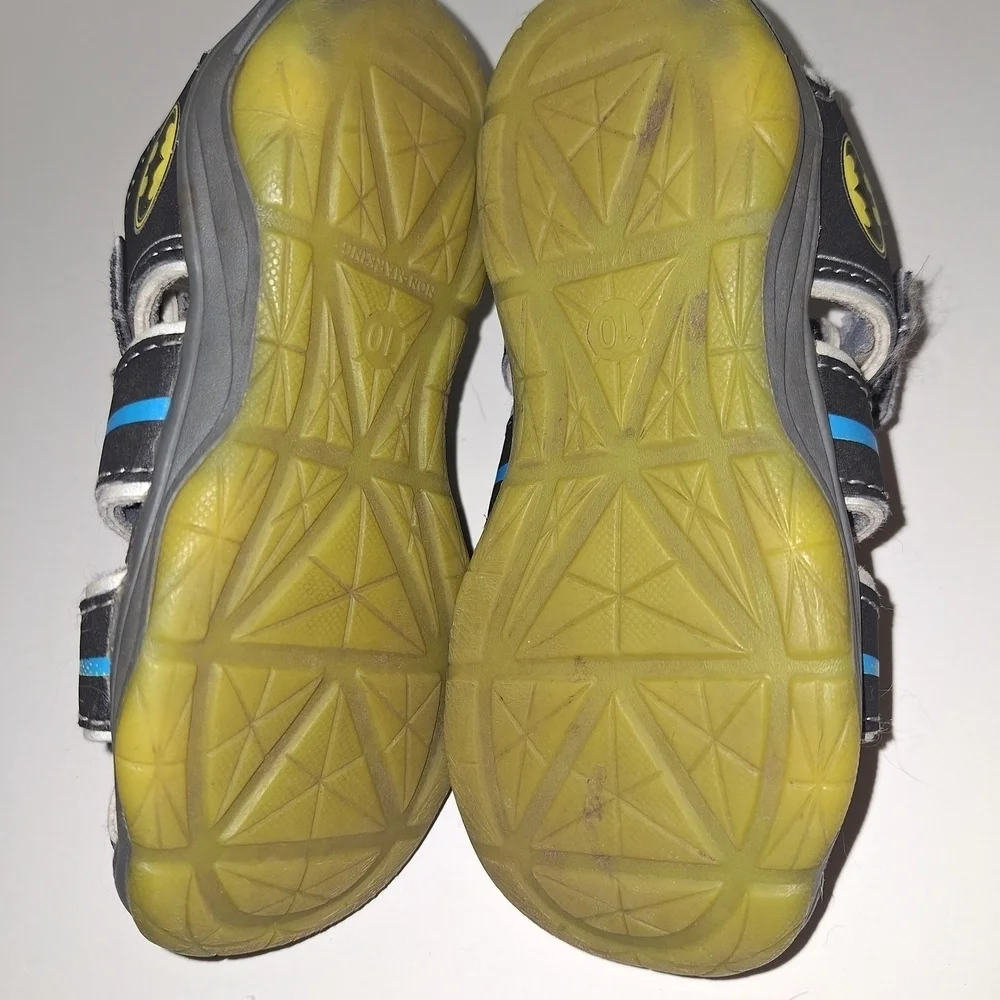 Batman Kids Sandals - Black, Yellow, and Blue